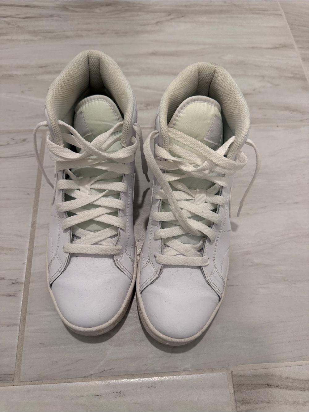 Niki Women's White High-Top Sneakers